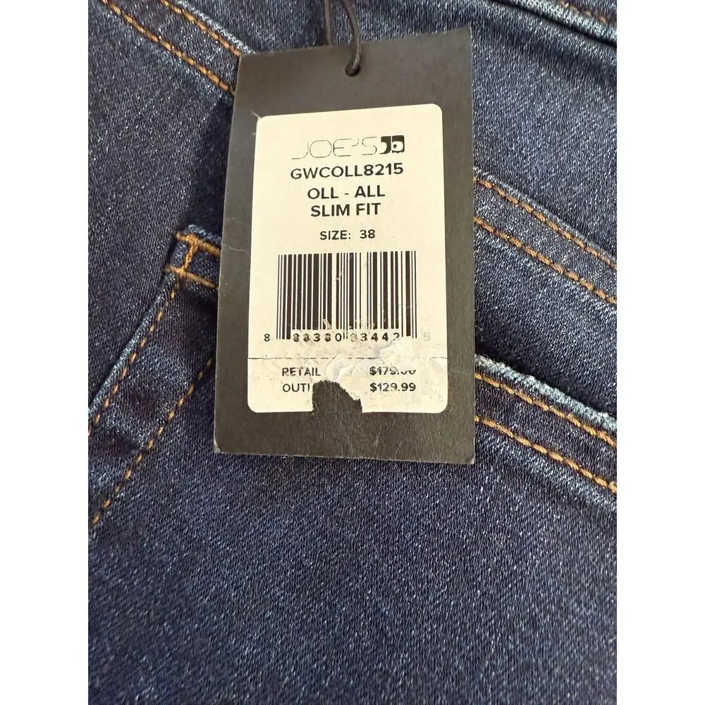 JOE'S Men's Dark Wash Slim Fit Stretch Jeans Sz 38 NWT - Picture 7 of 8